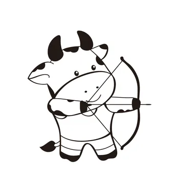 

Creative Cute Mavericks Archery Car Stickers Bumper Windshield Waterproof Cover Scratches Decoration Accessories PVC12*12cm