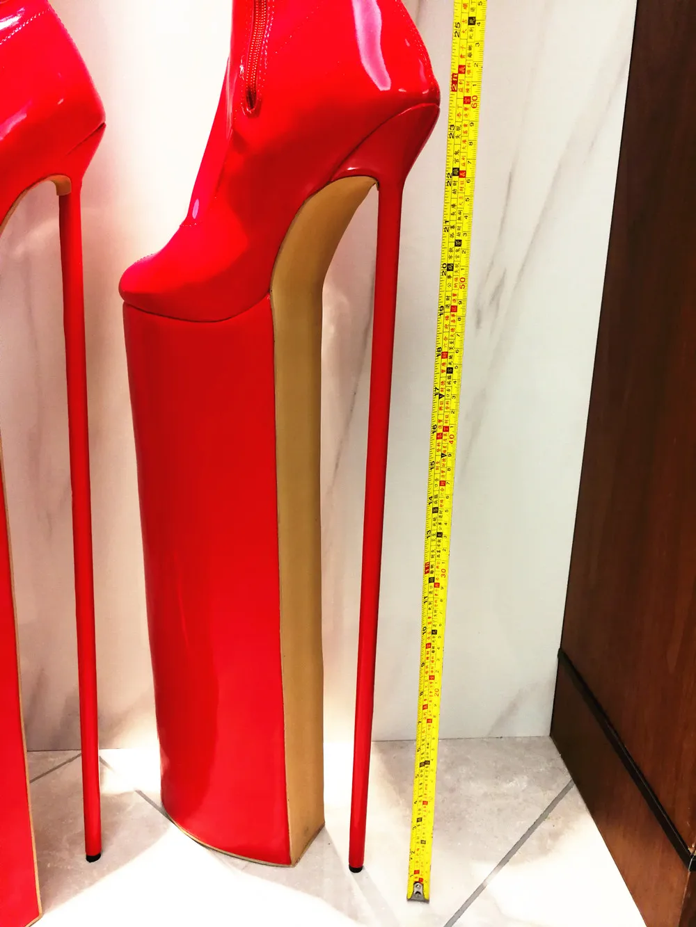 23.62in Heel Height Sexy Women's Boots  Round Toe Stiletto Heel  Platform Over The Knee Boots  US size 6-14  No.604