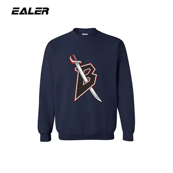 

EALER Men navy blue Sports sweater Fitness Coat with logo for ice hockey fans Sweatshirt