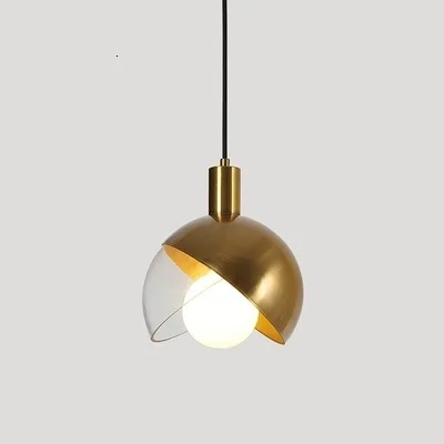 Подвесной светильник из розового золота в скандинавском стиле, креативный дизайн, прикроватный светильник для гостиной