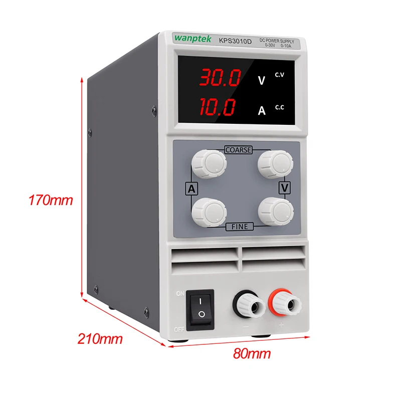 30 V 10A 3/4 знака после запятой Дисплей Переключение DC Питание Регулируемый лаборатории стабилизатор тока подходит для телефонов Diy 30 V