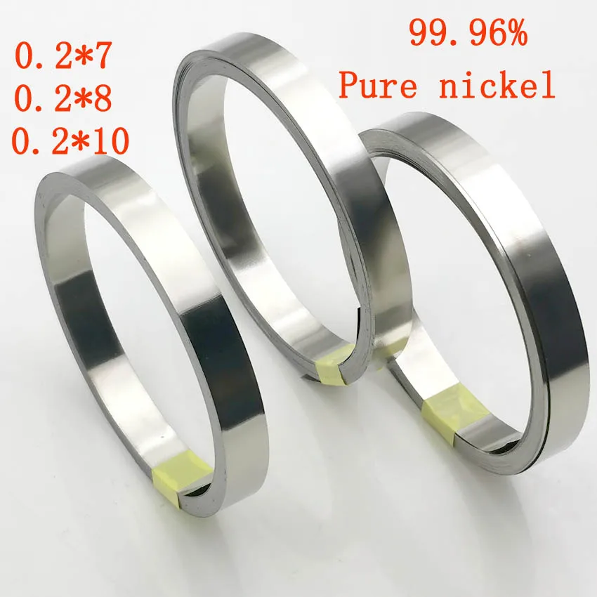 10 Metri/Rotolo Di Lamiera Di Nichel Puro Fogli Di Striscia Di Nastro Saldatura A Batteria 99.96% Per Saldatrice A Punti Batteria Saldatore Cintura Di