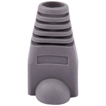 

Ethernet Gray Rubber RJ45 Connector Boots Cover Case Protector 50 pieces