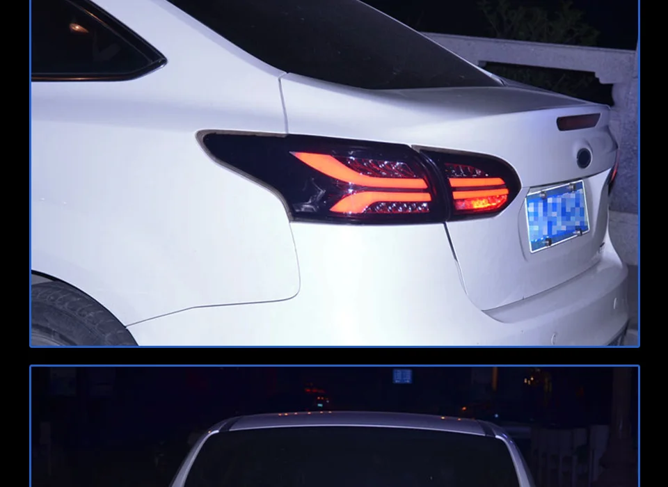 Задний фонарь для автомобиля Ford Focus- Focus Sedan задние фонари светодиодные противотуманные фары DRL дневные ходовые огни тюнинг автомобильные аксессуары