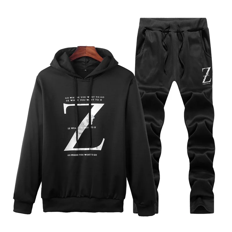 

MEN'S Suit Spring Long Sleeve Hoodie Trend Korean-style Students Trousers Casual Sports Two-Piece Set Spring And Autumn