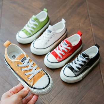 

Kids Shoes for Big Girls Colorful Canvas Anti-Slippery Bottom Leisure Children Mini Melissa for Big Boys Toddler Sneakers Trainr