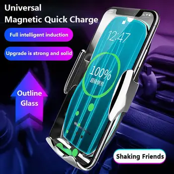 

H8 Car Phone Holder Fast Charging Wireless Chargers Universal Air Vent Clip Car Holder For All Wireless Charging Phone