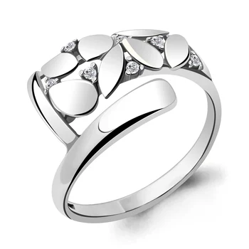 

Ring AQUAMARINE with cubic, silver 925