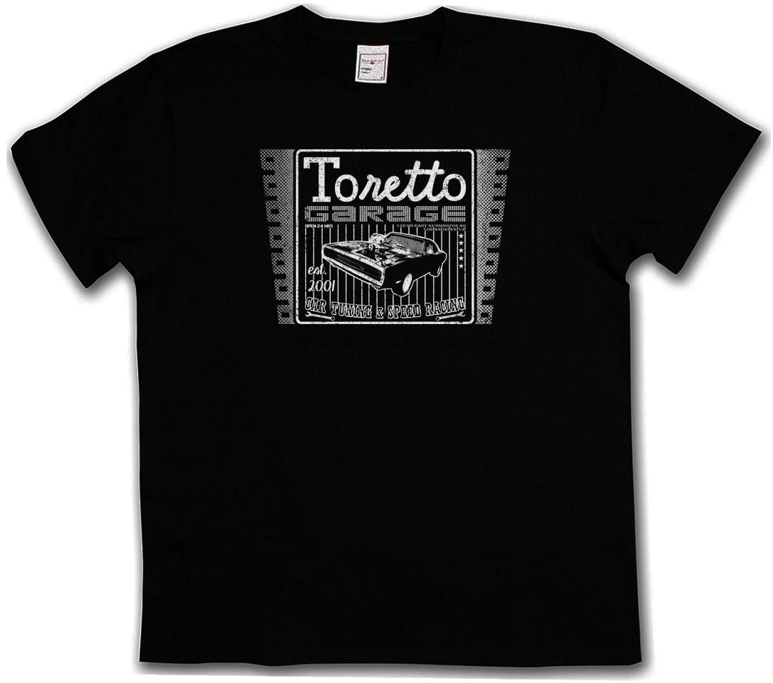 Vintage Toretto Garage Logo T Shirt Movie 2 The Fast And Furious | Мужская одежда