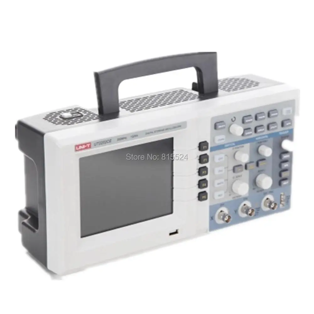 Uni-t UTD2202CE 200 МГц 1GS/s 5," осциллограф-мультиметр с usb-устройством Двойные каналы DSO Настольный цифровой осциллограф