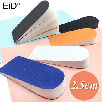 

2.5cm Half insole for height increase cushion height-adjustable cut shoe heel insert taller women men Unisex quality foot pads