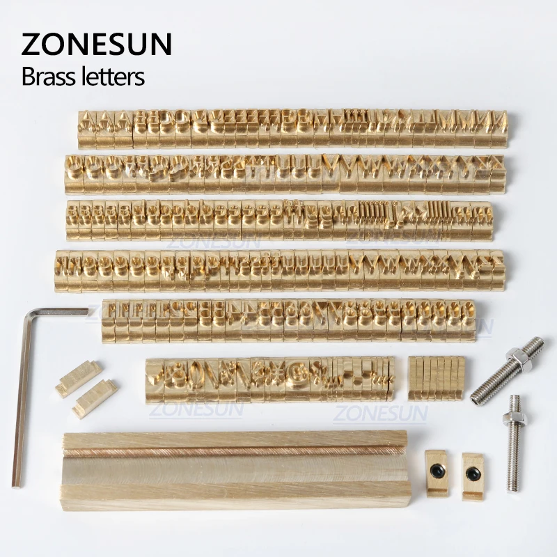 ZONESUN 184 шт. набор букв алфавита с цифрами символами 10 см т слот буква штамп для фото