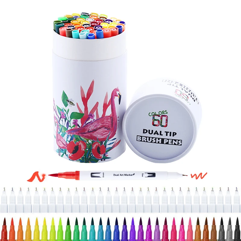 FineLiner кисть с двойным наконечником акварельные ручки художественный маркер для