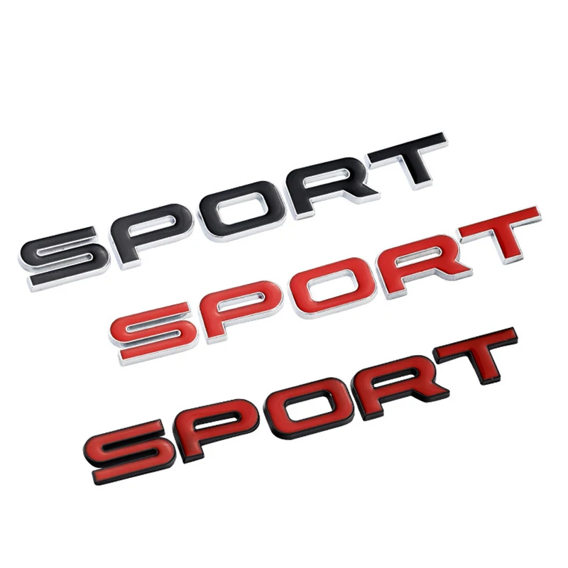 RED LAND RANGE ROVER /'SPORT HSE SDV6/" SUPERCHARGED BADGE LOGO EMBLEM DECAL