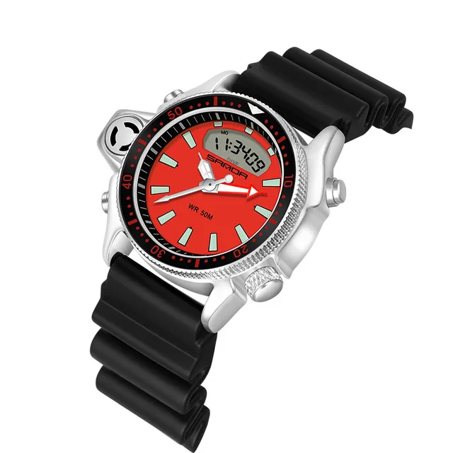 SANDA Sport Men Watches New Fashion Casual Military Quartz Watches 50M Waterproof  Shock Male Auto Wrist Watch Relogio Masculino 