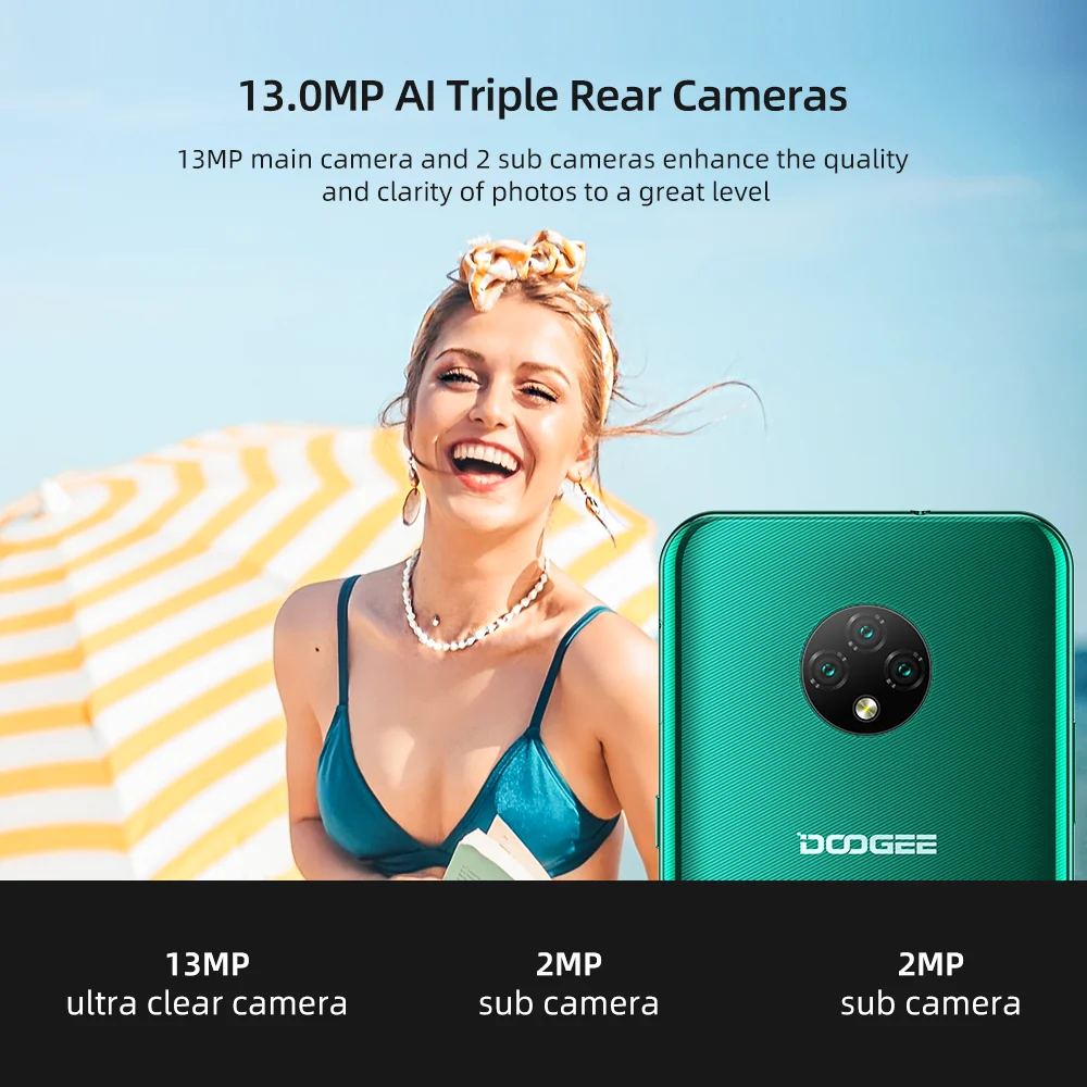 2020 DOOGEE X95 Android 10 4G-LTE Cellphones 6.52