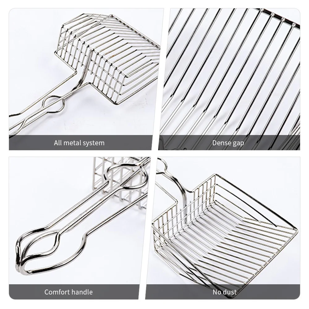 Пустотелый Pet Kattenbak Scooper Met Lange Handvat Jumbo Kattenbakvulling Совок Zifter Schop Huisdier Schoonmaken Gereedschap