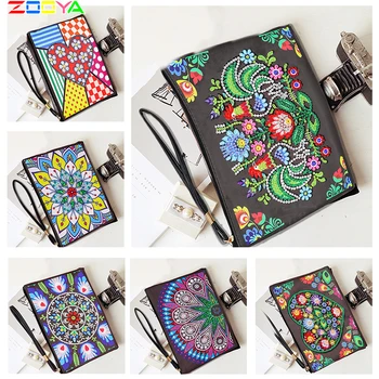 

Diy Peacock Flower Special Shaped Diamond Painting Holiday Gift Wristlet Storage Bag For Girlfriend Wallet Clutch Crafts 1Jhb07