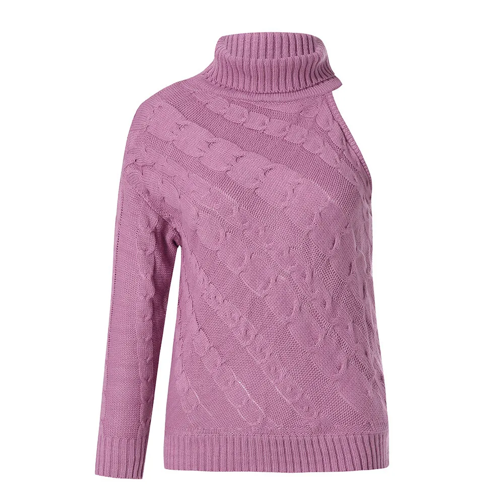 Off Single Shoulder Women Sweaters