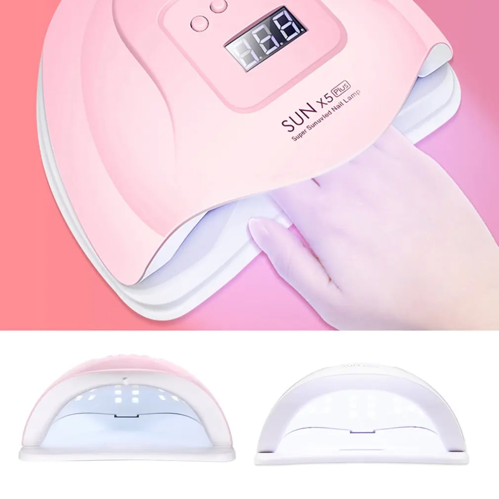 SUN-X5Plus 80 Вт лампа для ногтей, УФ светодиодный светильник, профессиональная Сушилка для ногтей, машина для отверждения гелем, вилка стандарта США и ЕС - Цвет: pink