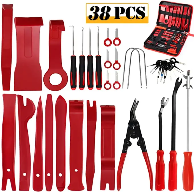 

38PCS Trim Removal Tool Car Pry Panel Repair Tool Radio Removal Kit Auto Clip Pliers