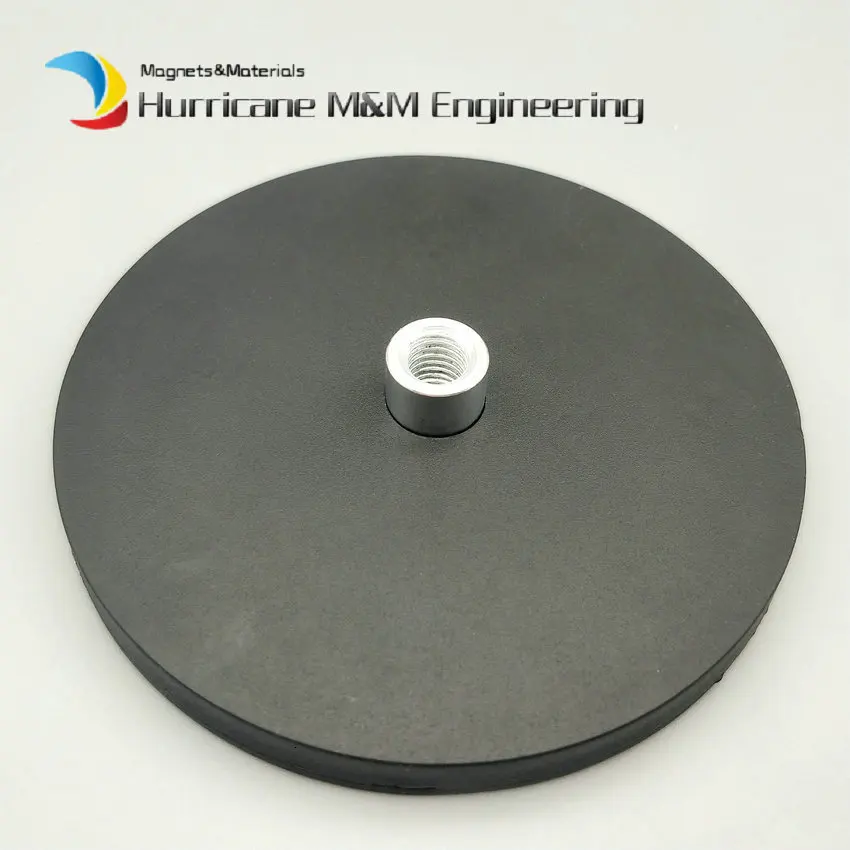 Резиновый магнитный диск Dia. 22 43 66 88 светодиодный свет Холдинг прожектор держатель Женский нитки NdFeB магнит сильный неодимовый магнит