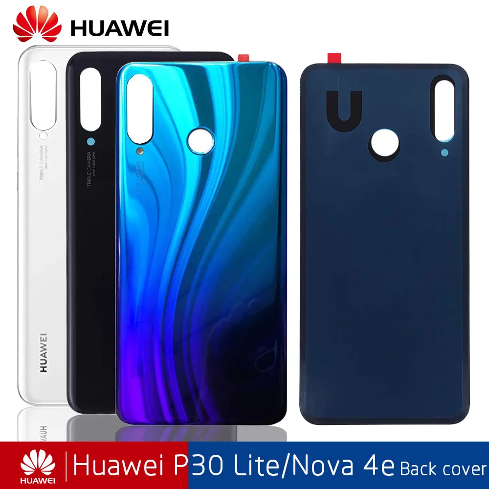 Оригинальная задняя крышка для аккумулятора запасная huawei P30 lite задний корпус