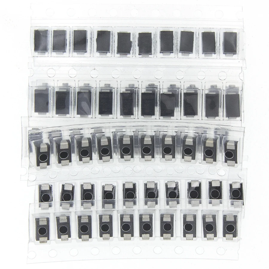 70 шт./лот SMD M1 1N4001 M4 1N4004 M7 1N4007 SS14 US1M RS1M SS34 7 ценности* 10 шт. комплект диод Шоттки комплект пакет посылка
