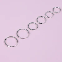 3 Pair/Set Fashion Punk Women Girl Simple Round Circle Small Ear Stud Earrings Punk Hip-hop Ear Ring Jewelry Hoop Earrings 2