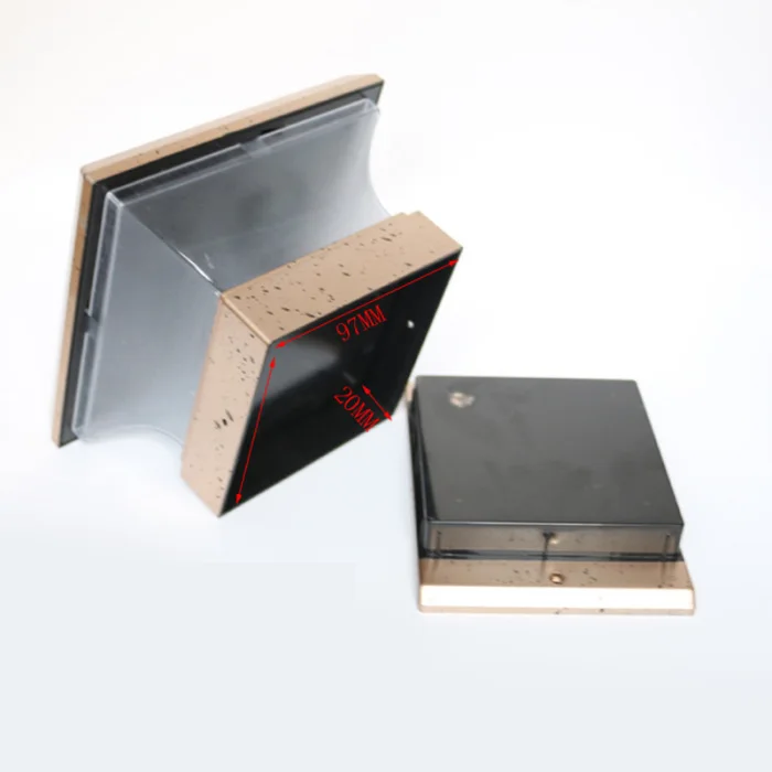 4 дюйма солнечный светильник Открытый сад палуба патио забор путь пост светильник для постов J8#3