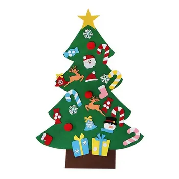 

Christmas Decoration Children's Handmade Diy Christmas Tree Felt Cloth Material Small Ornaments Colorful