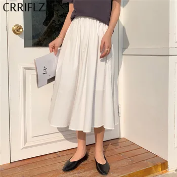 

Women Dress Women A-line Polyester Solid Casual Mid-calf Empire CRRIFLZ
