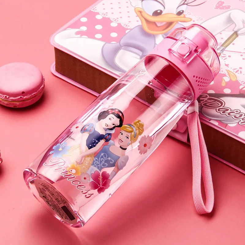 Pink Princess Подарочная бутылка для воды 500 мл спортивные детские Студенческие герметичные фирменные Бутылочки для напитков - Цвет: Pink Princess