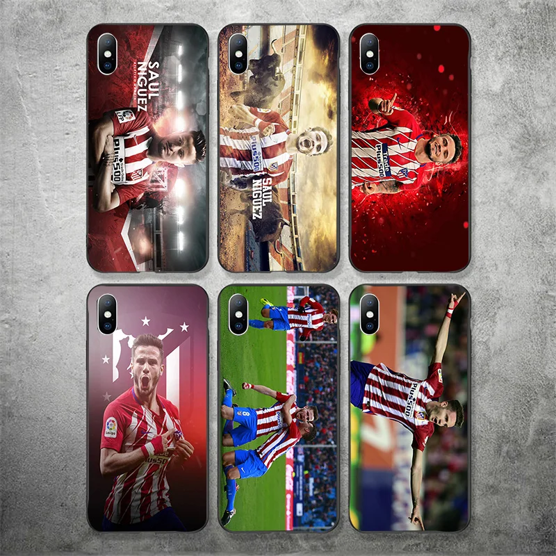 Чехол для телефона Saul i чехол Атлетико Мадрид FC DIY черный мягкий Уретановый