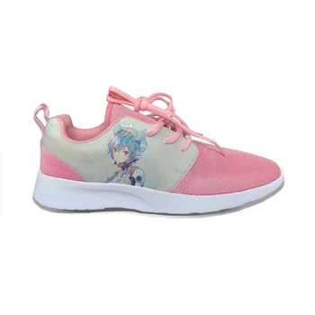 

Anime Evangelion EVA Ayanami Rei Vogue Fashion Kawaii Sport Running Shoes Harajuku Breathable 3D Printed Men women Mesh Sneakers