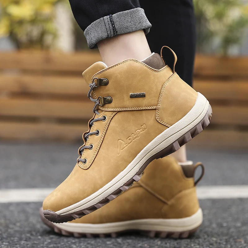 High Top Ankle Winter Snow Boot For Men&Women Warm -30 Degree Outdoor Hikking Sneaker Men Trekking Moutain Trainers 48