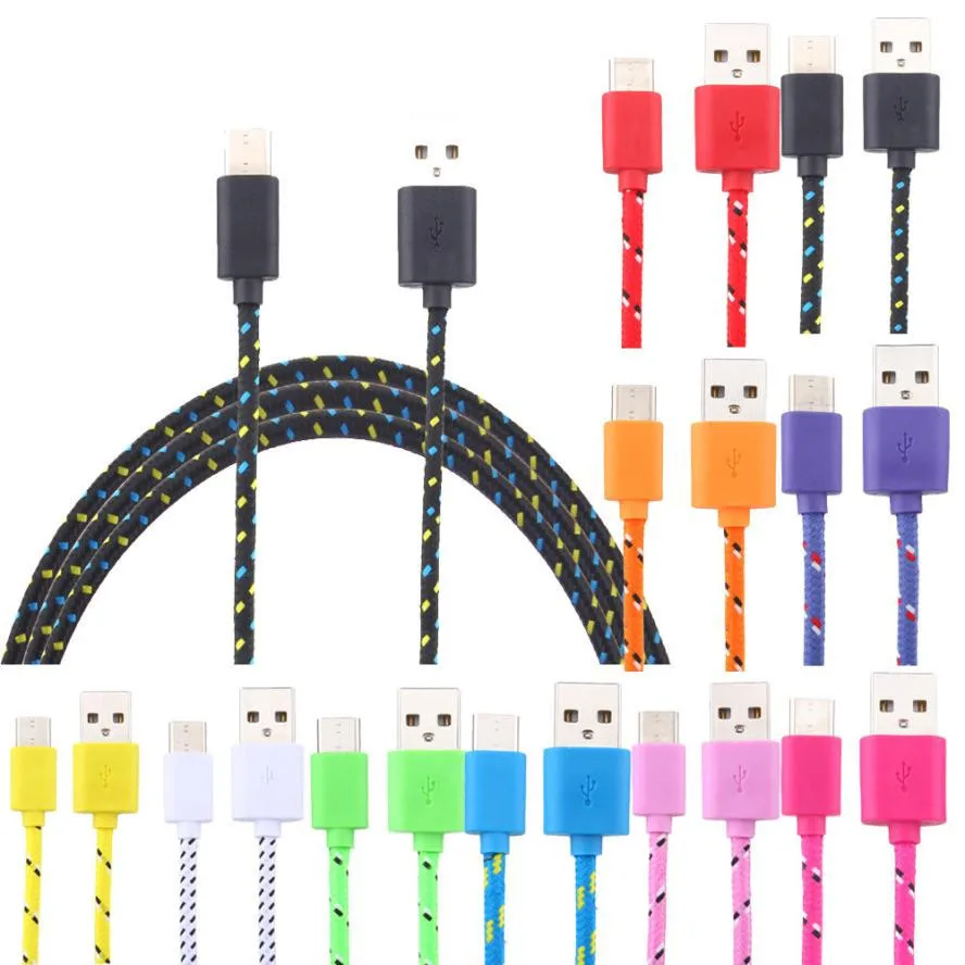 

1M 2M 3M Micro USB Cable Fast Charging Nylon USB Sync Data Cord Mobile Phone Cable for Samsung S6 S7 Note 5 Xiaomi Huawei