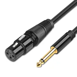 6,35/6,5 разъем для XLR кабель микрофон динамик звук Canon аудио кабель XLR удлинитель для мужчин и женщин стерео шнур TRS для усилителя
