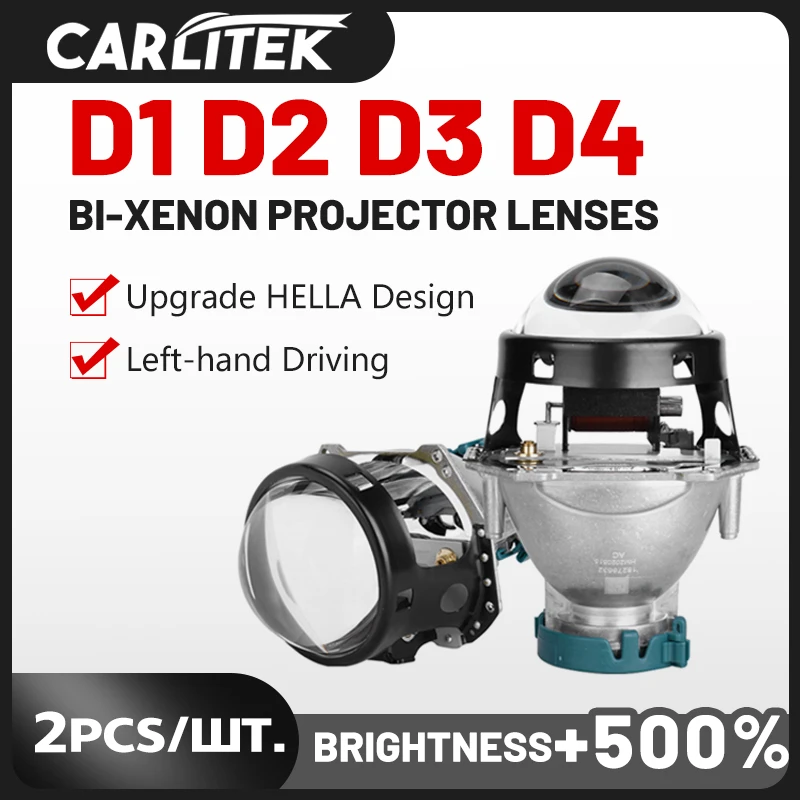 Линзы CARLITEK для фар биксеноновый проектор 3 0 дюйма D1S D2S D3S D4S | Автомобили и