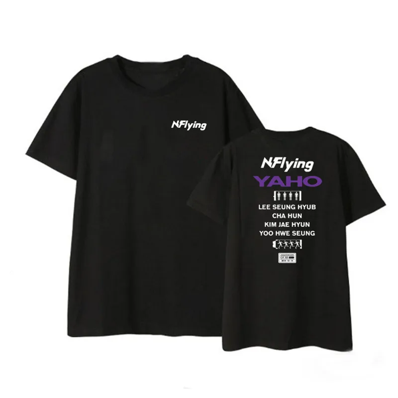 Kpop N. Flying NFlying YAHO альбом рубашки хип-хоп Повседневная Свободная одежда футболка Топы с короткими рукавами футболка DX1267