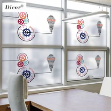 DICOR статическая цепляемая витражная оконная пленка матовая непрозрачная уединение офисный Декор цифровая печать съемный BLT1006