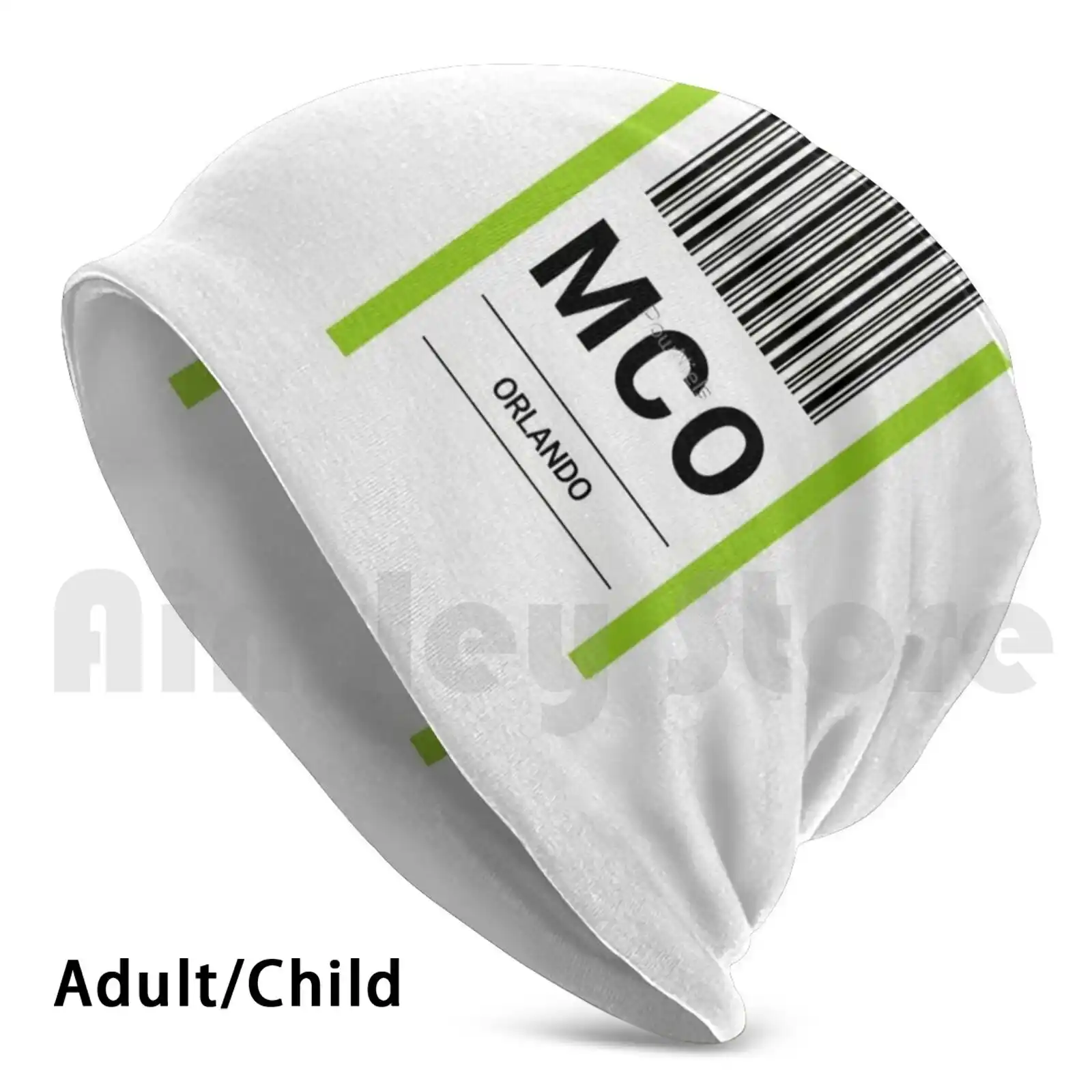 Orlando Airport Baggage Label Beanies Knit Hat Hip Hop Airport Aviation Baggage Luggage Tag Label Iata Men S Skullies Beanies Aliexpress