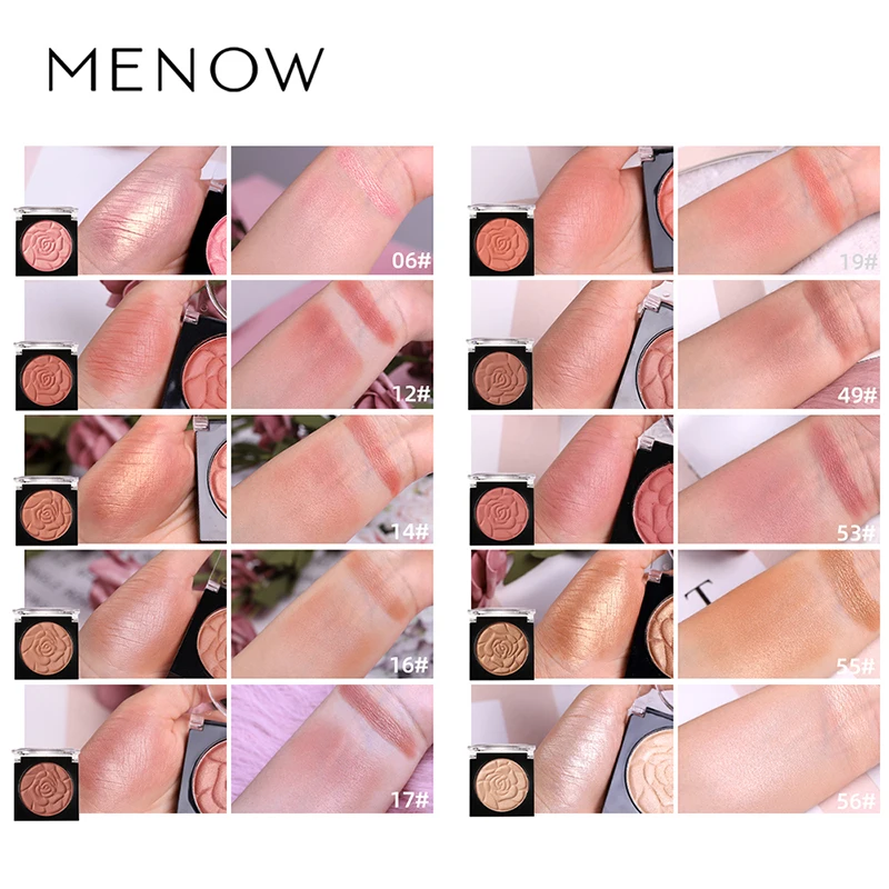 MENOW Ten Color Petals Single Blush Natural Lasting Concealer Matte Pearlescent B705