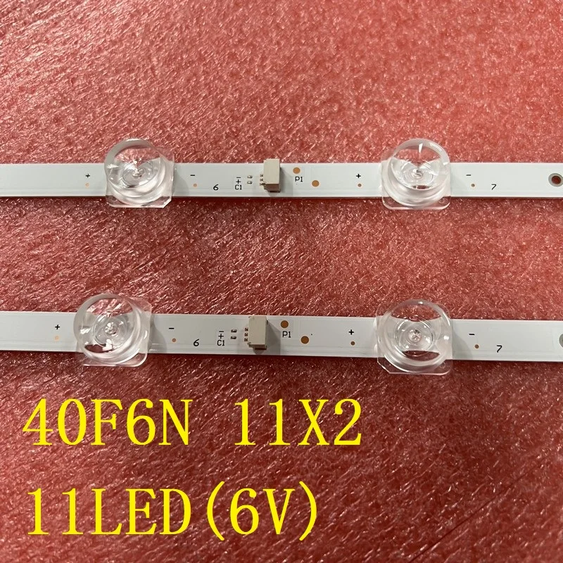 2pcs/set 11LED(6V) LED bar For TCL 40F6N 11X2(10mm) 40HR3300M11A0 V0 | Электроника