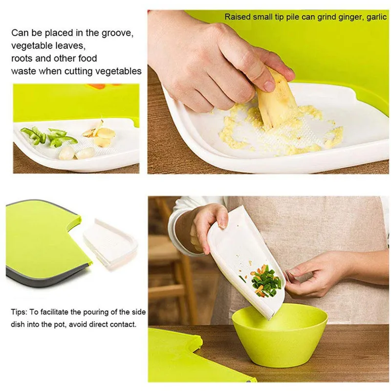 1pc Double-Sided Chopping Board Non-slip Frosted Kitchen Cutting Board Vegetable Meat Tools Kitchen Accessories Chopping Board