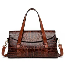 2020 Ladies Large Capacity Handbags Women Designer Crocodile Pattern font b Top Handle b font font