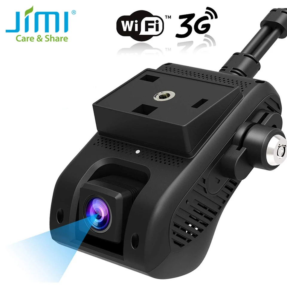 JIMI уникальный JC200 3g gps трекер двойной объектив тире камера с видео в реальном