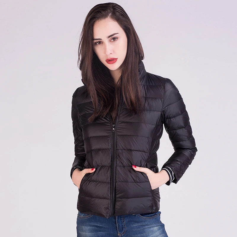 plus size thin puffer jacket