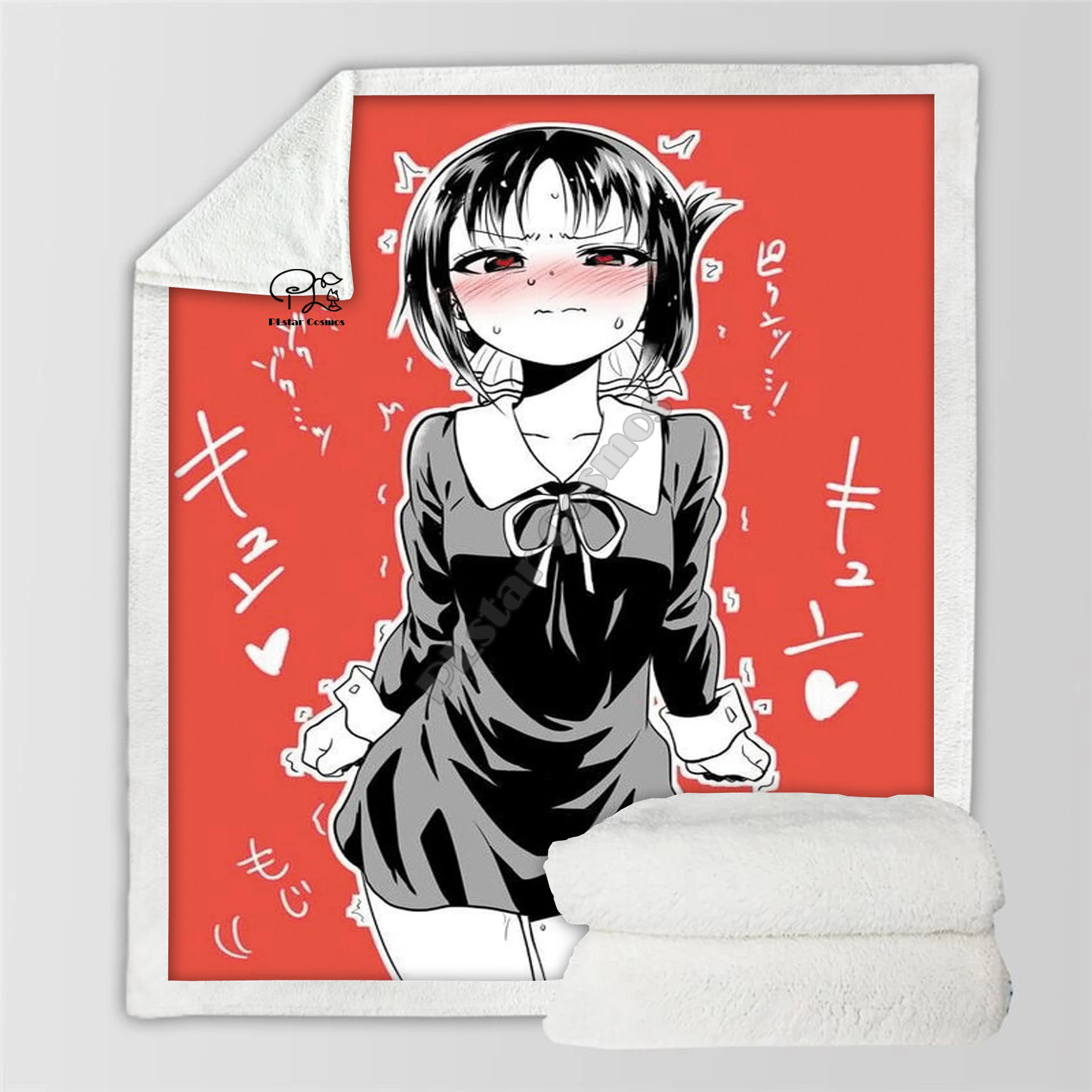Plstar Cosmos аниме девушка сексуальная Re Zero Rem манга персонаж одеяло 3d принт шерпа одеяло на кровать домашний текстиль Dreamlike style-3
