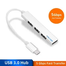 VODOOL Многофункциональный usb-хаб type C концентратор USB-C-4 порта USB 2,0 сплиттер конвертер OTG функциональный Кабель-адаптер для Windows Mac OS